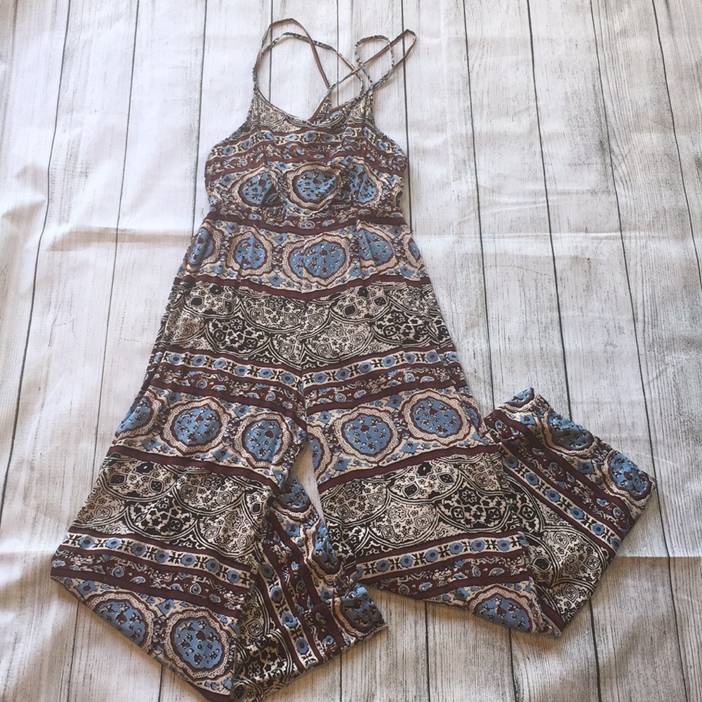 Aztec print jumpsuit